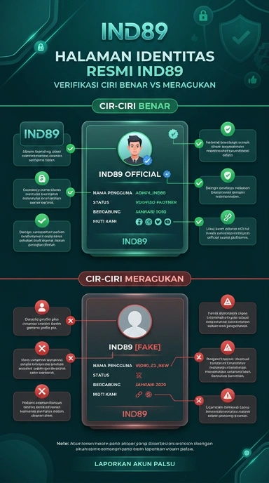 Tampilan kanal resmi ind89